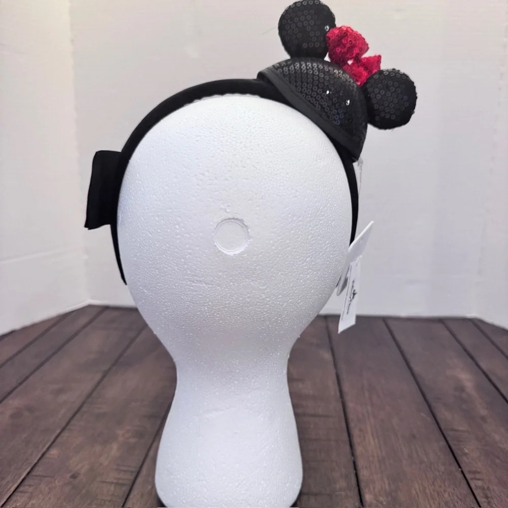 Disney Parks Exclusive 2018 Mickey Mouseketeer Club Mini Ear Hat Sequin Headband - Picture 2 of 3